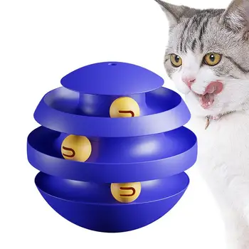 3 Seviyeleri Kedi Oyuncak Kulesi Parçaları Interaktif Pet Oyuncak Eğitim Eğlence Oyuncaklar Kediler Yavru Kedi Aksesuarları evcil hayvan ürünleri